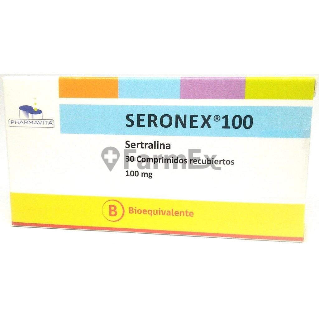 Seronex 100 mg x 30 comprimidos susc-1 de 5 meses Farmex-Suscripciones-Persistente